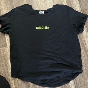 gymshark tee with green writing